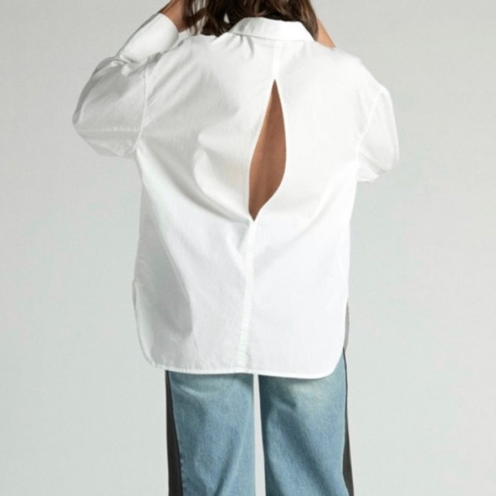 Ragdoll L.A oversized shirt size L white cotton